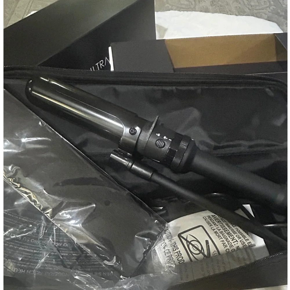 Anh x Sultra Pro Marcel Iron 1.5 Inch Professional Curling Iron Black with Case